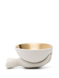 Eve Accent Bowl - White/Gold