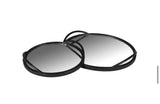 Set of 2 Round Mirrored Trays