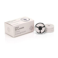 Max Benjamin - White Pomegranate Car Fragrance Dispenser Holder and Refill x 4