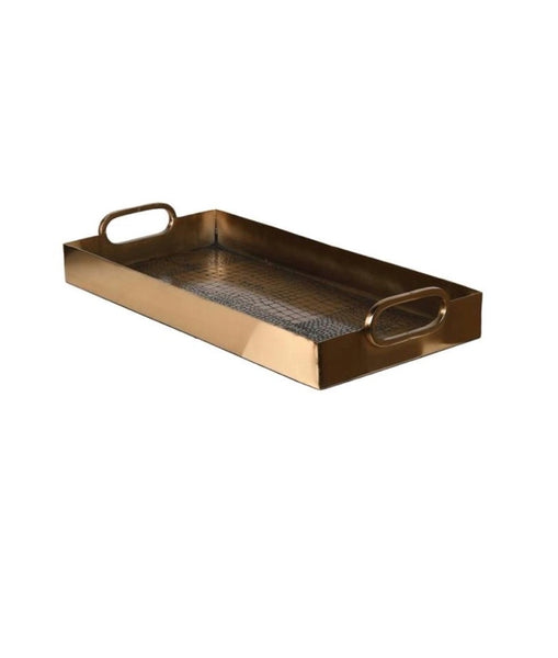 Antique Brass Snake Effect Metal Tray