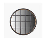 Circular Grid Window Mirror