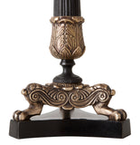 Candle holder perignon vintage brass finish
