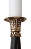 Candle holder perignon vintage brass finish