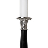 Candle Holder Perignon Nickel/Black
