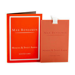 Max Benjamin - Mimosa and Sweet Amber Scented Card