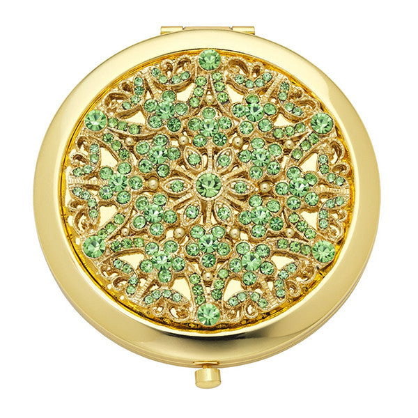 Compact Mirror -Peridot "August"