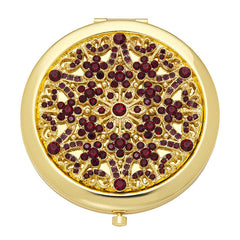 Compact Mirror - Garnet "January"