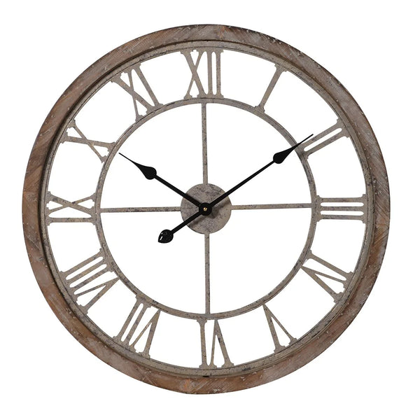 Round Cut-out Roman Numerals Wall Clock