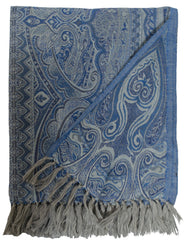 Blue Paisley Throw (Large)